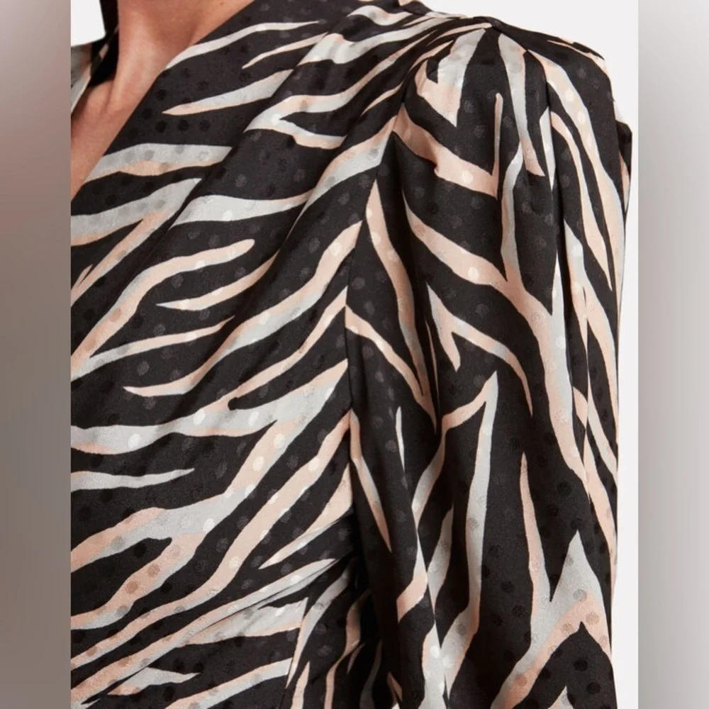 GESTUZ Fei Satin Jacquard Mini Dress size 40 US 8